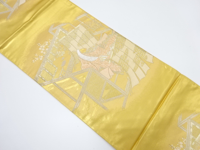 JAPANESE KIMONO / VINTAGE FUKURO OBI / WOVEN JUNIHITOE